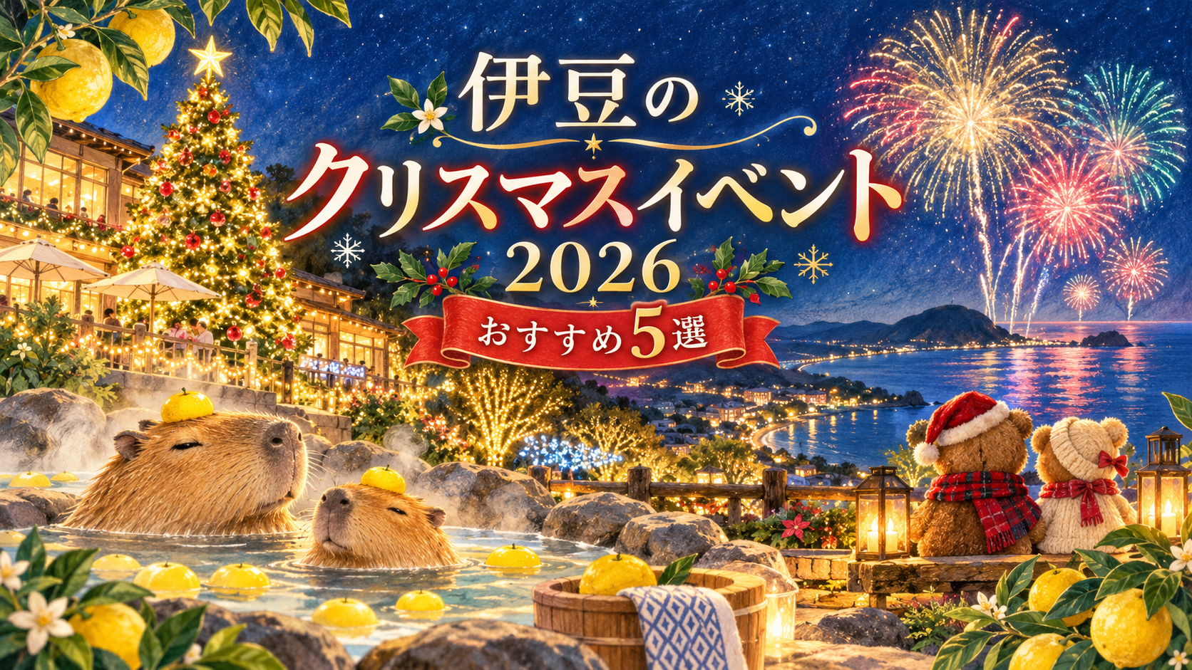 伊豆のクリスマスイベント2026｜イルミネーション・花火・冬のおでかけおすすめ5選