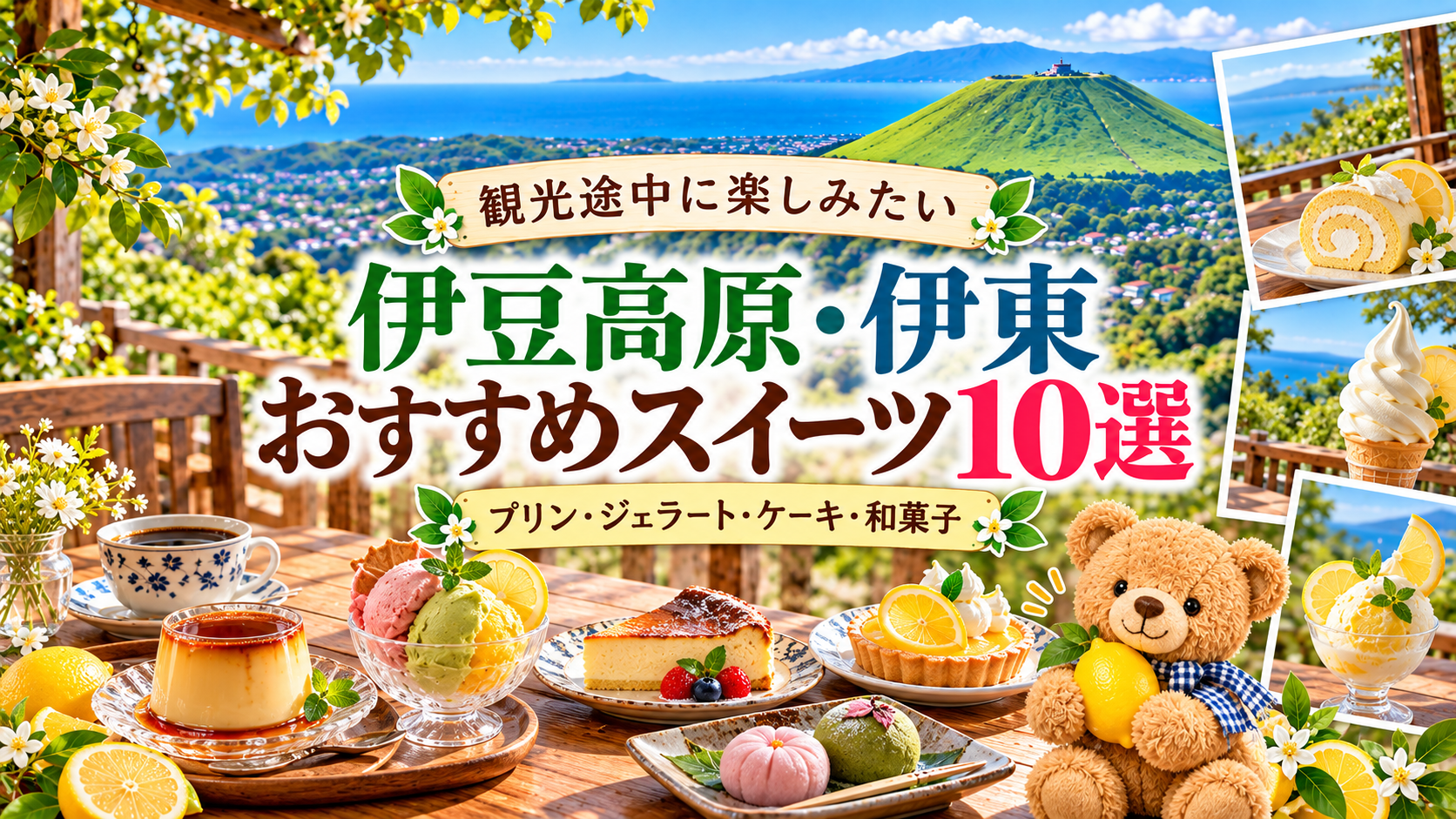 伊豆高原・伊東のおすすめスイーツ10選｜観光途中に楽しみたい甘いもの